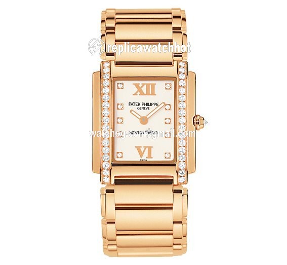 Patek Philippe Twenty~4 Womens watch Quartz Rose gold 4910 11R-011