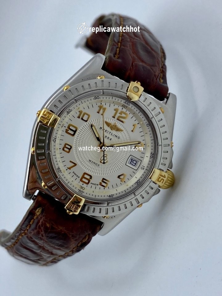Breitling Wings Lady Womens watch Quartz Gold Steel B67050