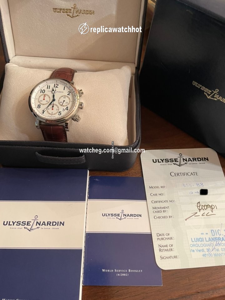 Ulysse Nardin Marine Chronograph Mens watch Unisex Automatic Steel 353-88