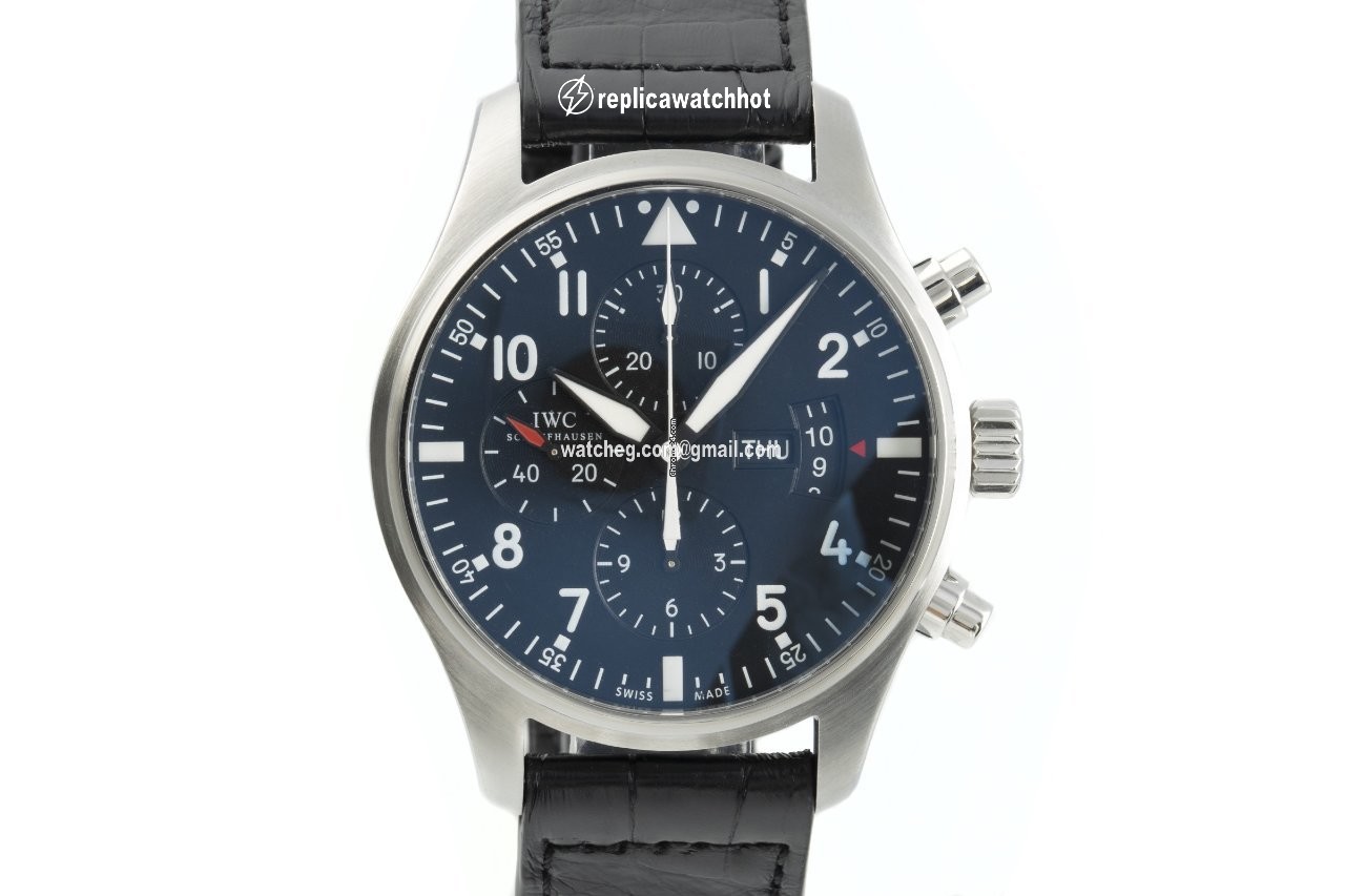 IWC Pilot Chronograph Mens watch Unisex Automatic Steel 3777
