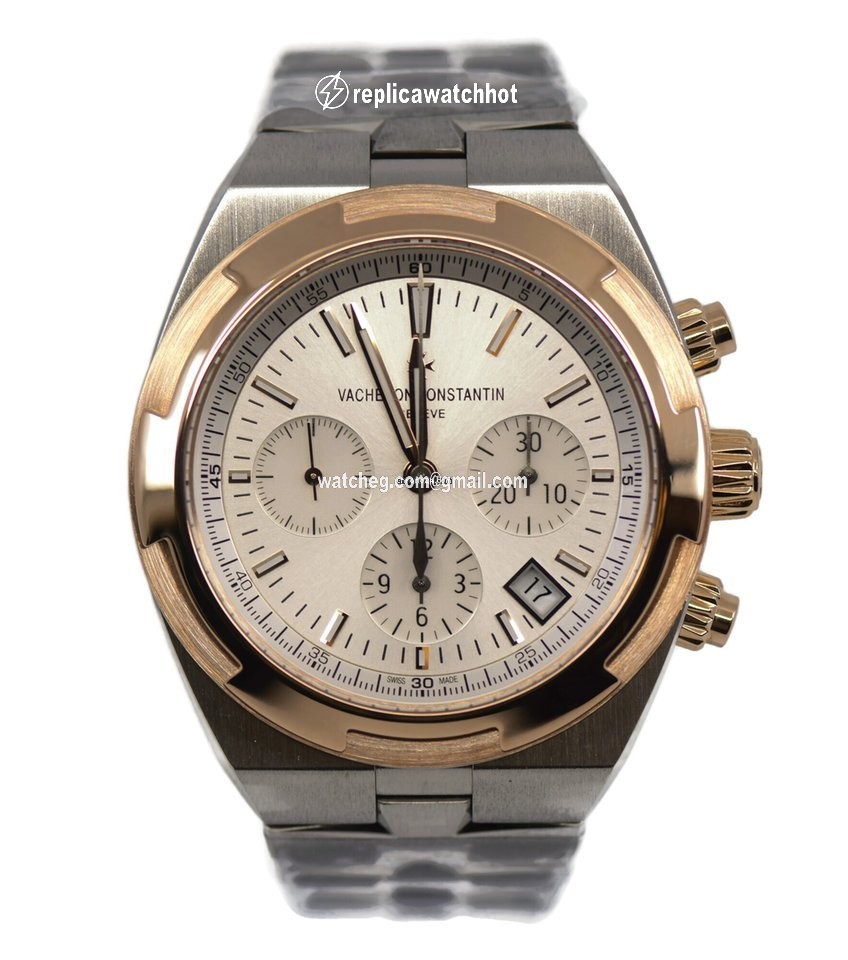 Vacheron Constantin Overseas Chronograph Mens watch Unisex Automatic Gold Steel 5500V