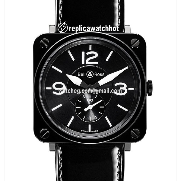 Bell & Ross BR S Mens watch Unisex Quartz Ceramic BRS-BL-CERAMIC SCE