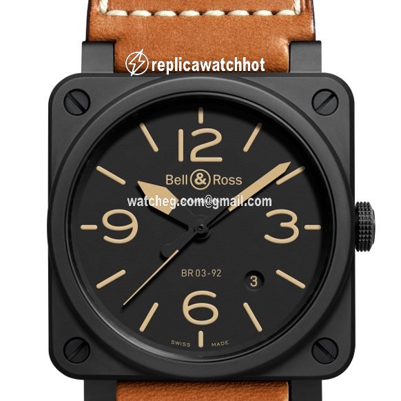 Bell & Ross BR 03-92 Ceramic Mens watch Unisex Automatic Ceramic BR0392-HERITAGE-CE