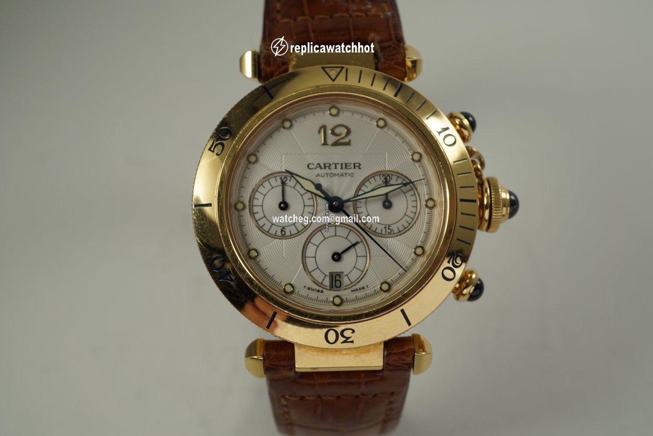 Cartier Pasha Mens watch Unisex Automatic Yellow gold 2111
