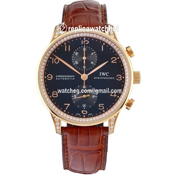 IWC Portuguese Chronograph Mens watch Unisex Automatic Rose gold IW371443