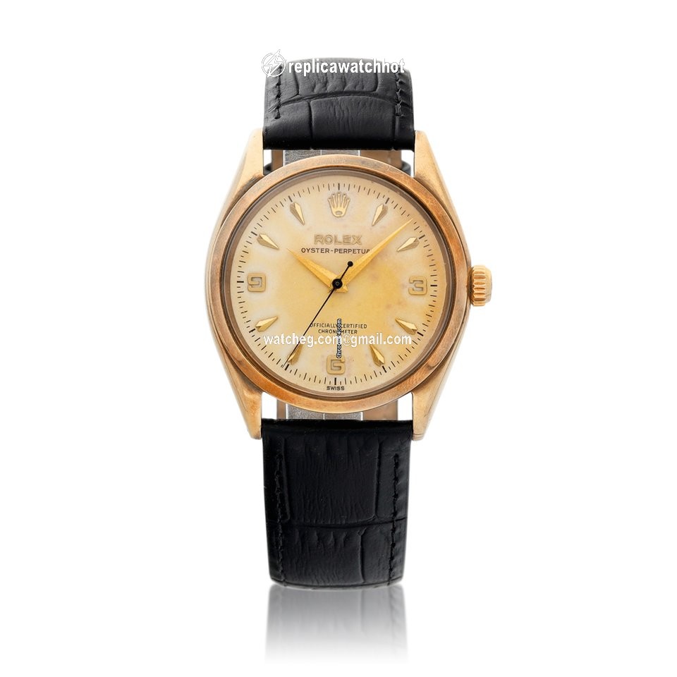 Rolex Oyster Perpetual 34 Mens watch Unisex Yellow gold Automatic 6564
