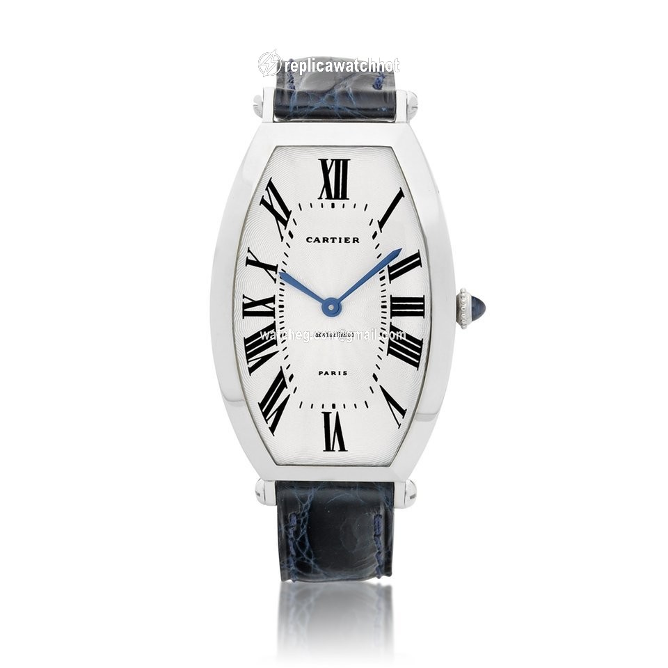 Cartier Tonneau Mens watch Unisex Manual winding Platinum 2435