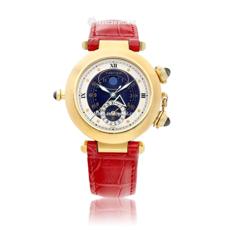 Cartier Pasha Mens watch Unisex Quartz Yellow gold 3011