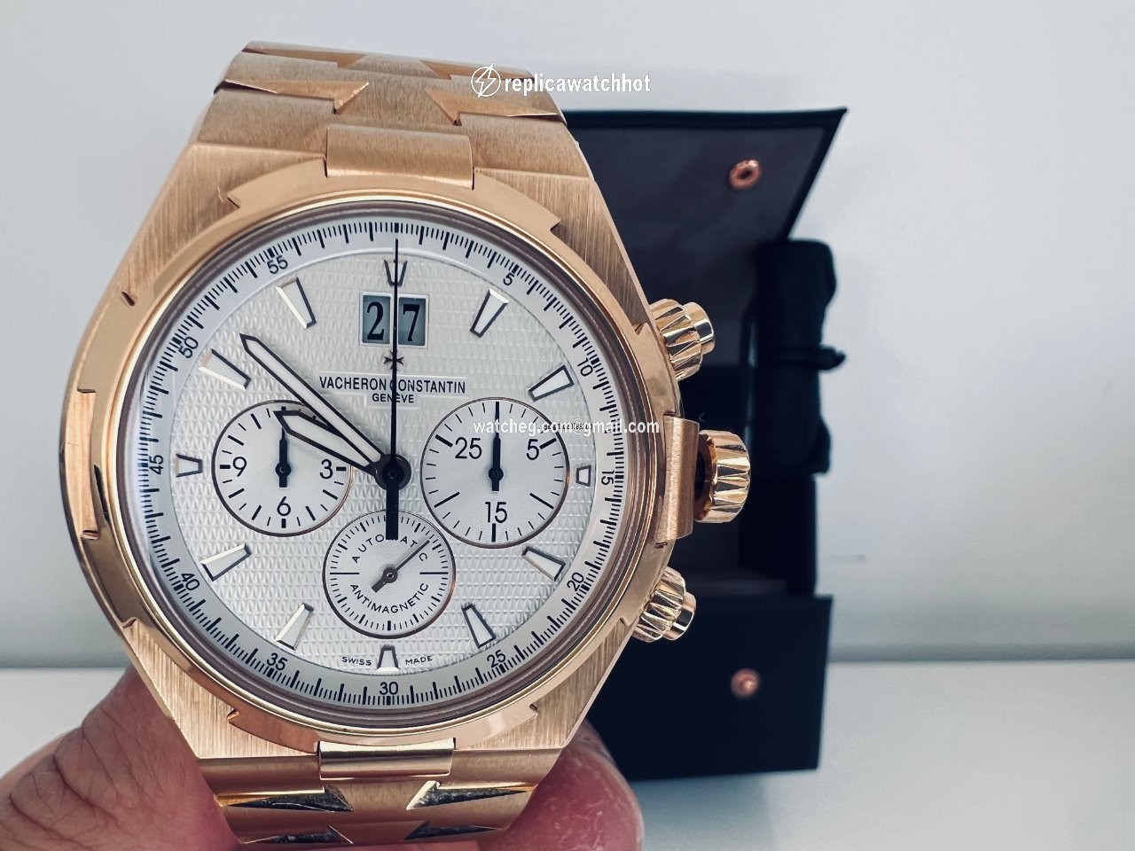 Vacheron Constantin Overseas Chronograph Mens watch Unisex Automatic Rose gold 49150 B01R-9454