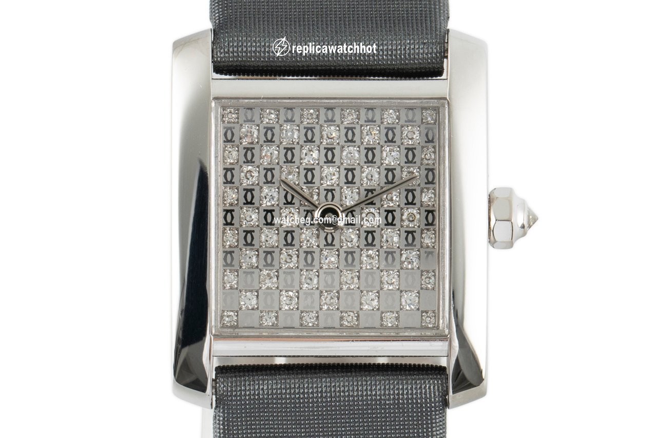 Cartier Tank Francaise Womens watch Quartz White gold 2517
