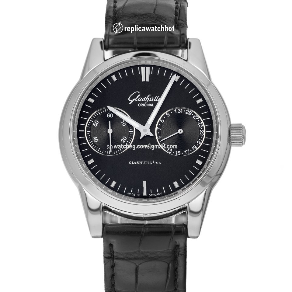 Glashtte Original Senator Hand Date Mens watch Unisex Automatic Steel 39-58-01-02-04