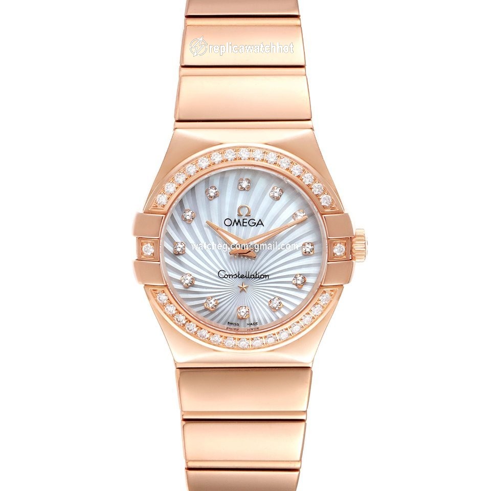 Omega Constellation Quartz Womens watch Quartz Rose gold 123.55.24.60.55.005
