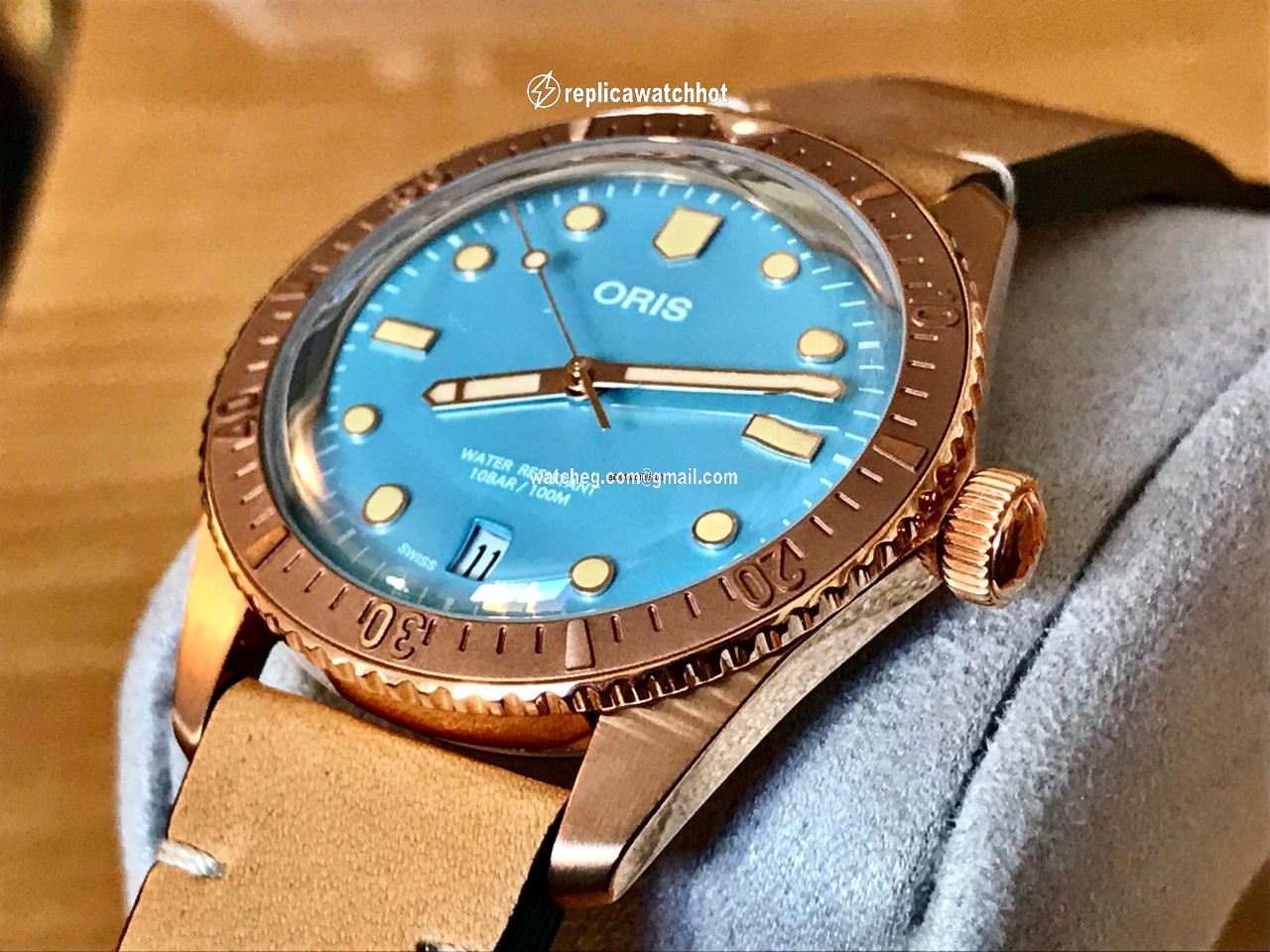 Oris Divers Sixty Five Mens watch Unisex Automatic Bronze 01 733 7771 3155-07 5 19 04BR