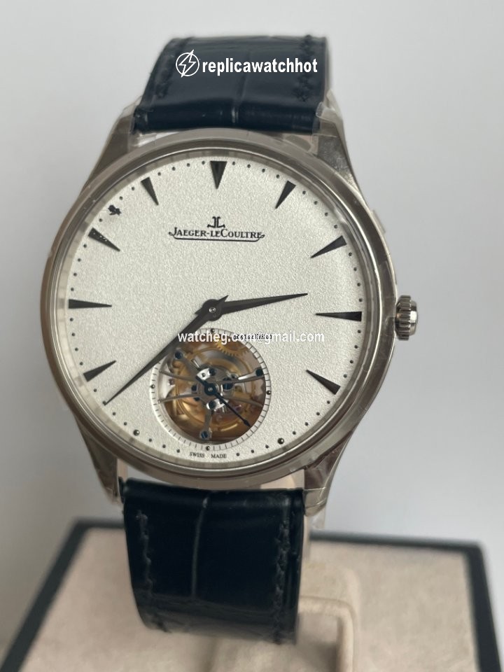 Jaeger-LeCoultre Master Ultra Thin Tourbillion Mens watch Unisex Automatic White gold Q1323420