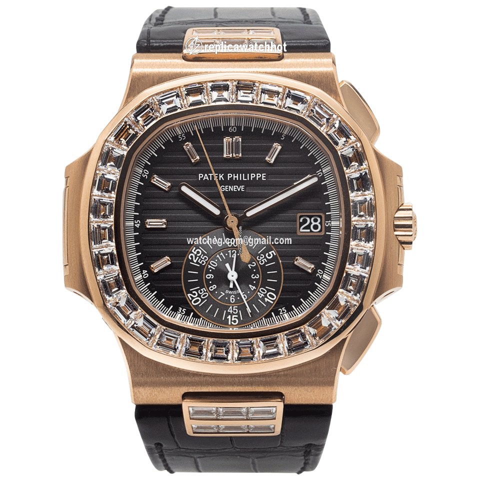 Patek Philippe Nautilus Mens watch Unisex Automatic Rose gold 5980 10R-010