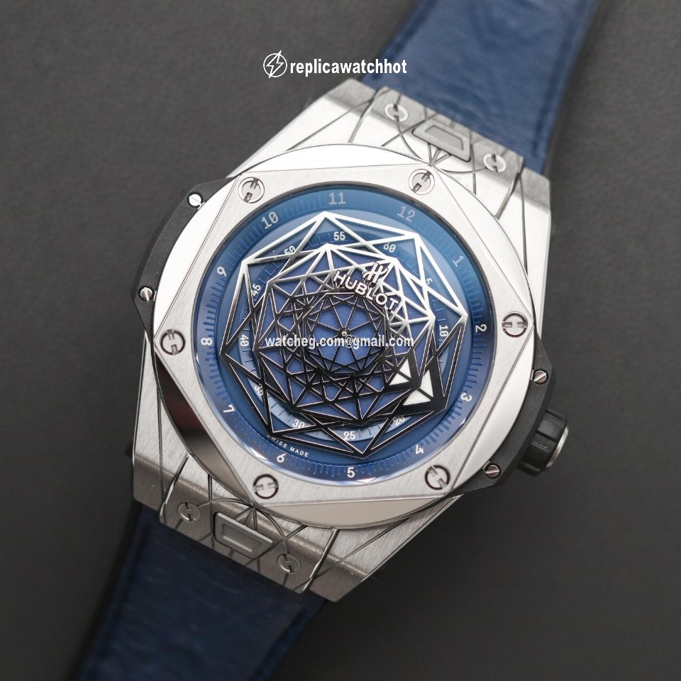 Hublot Big Bang Sang Bleu Mens watch Unisex Automatic Titanium 415.NX.7179.VR.MXM18