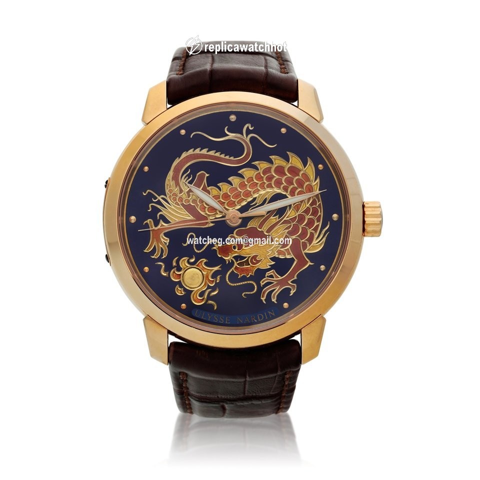 Ulysse Nardin Mens watch Unisex Automatic Rose gold 8156-111