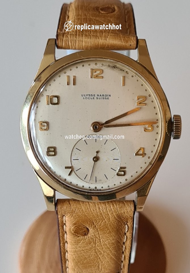 Ulysse Nardin Mens watch Unisex Manual winding Yellow gold 6034-13