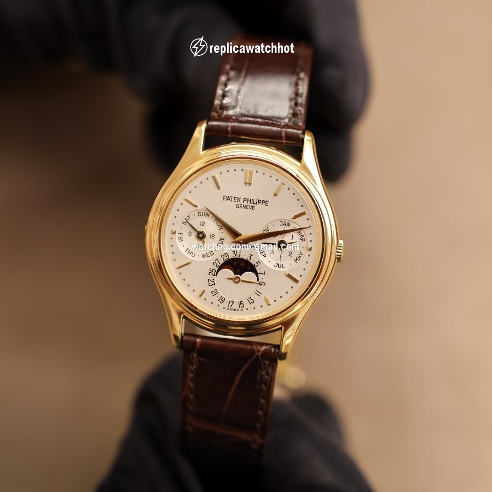 Patek Philippe Perpetual Calendar Mens watch Unisex Automatic Yellow gold 3940J