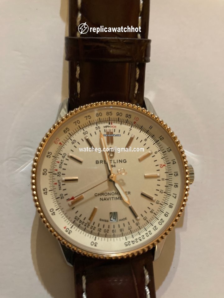 Breitling Navitimer Mens watch Unisex Automatic Gold Steel U17326211G1P1