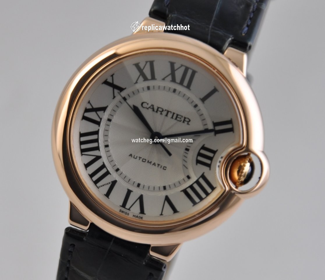 Cartier Ballon Bleu 36mm Mens watch Unisex Automatic Rose gold W6900456