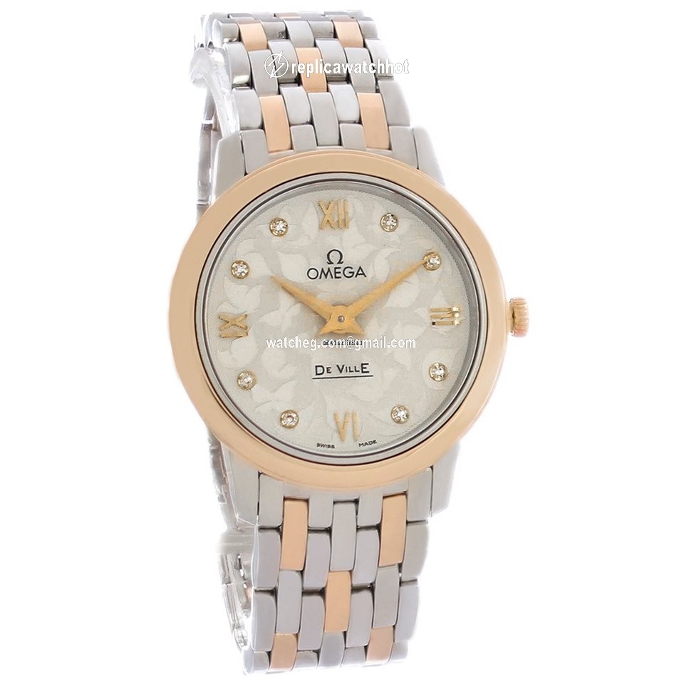 Omega De Ville Prestige Womens watch Quartz Gold Steel 424.20.27.60.52.002