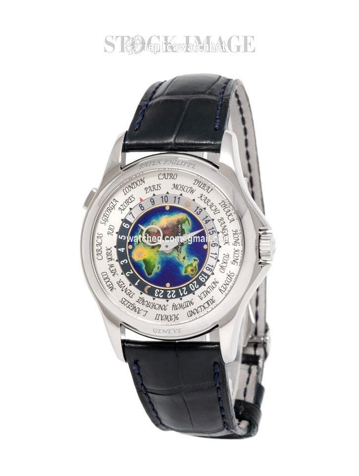 Patek Philippe World Time Mens watch Unisex Automatic White gold 5131G-010