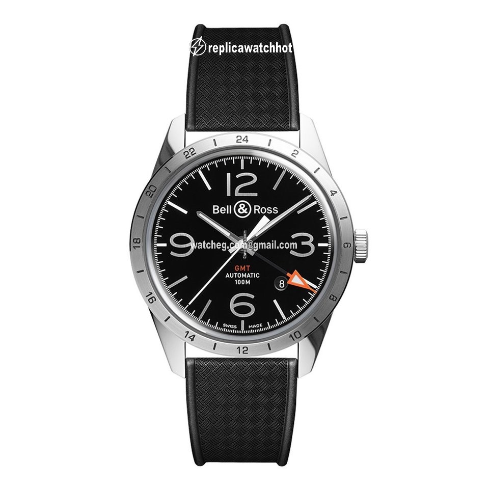 Bell & Ross BR V1 Automatic Steel BRV123.BL.GMT.SRB