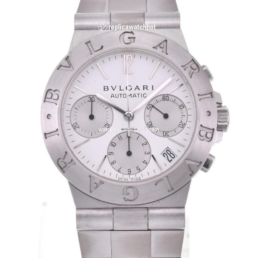Bulgari Diagono Mens watch Unisex Automatic White gold CHW35G AUTO