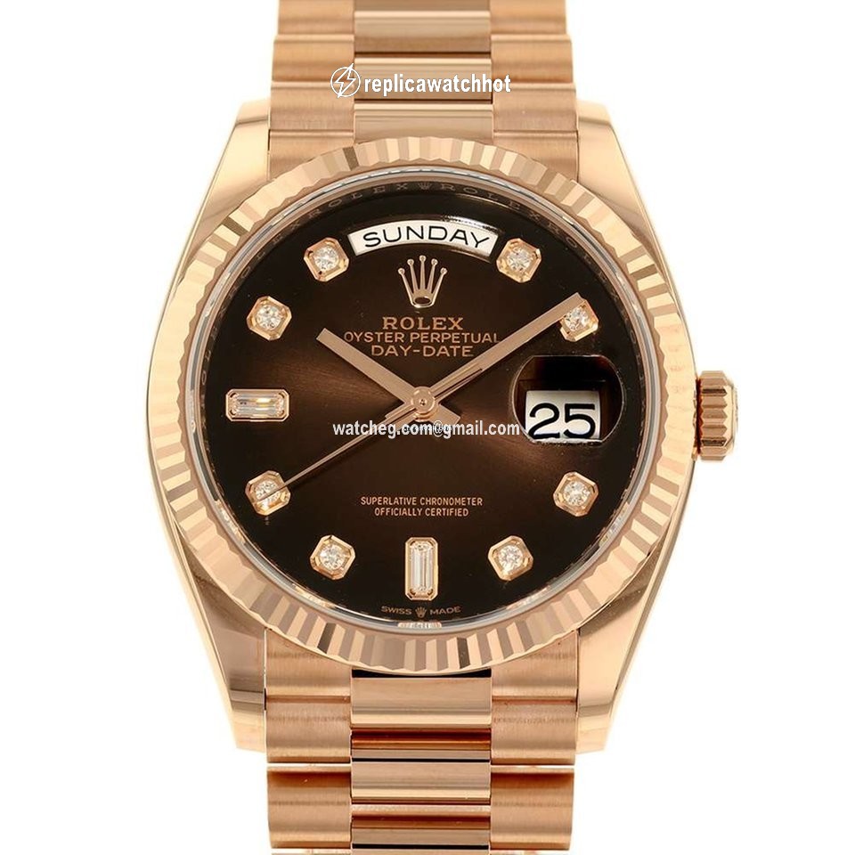 Rolex Day-Date 36 Mens watch Unisex Rose gold Automatic 128235A