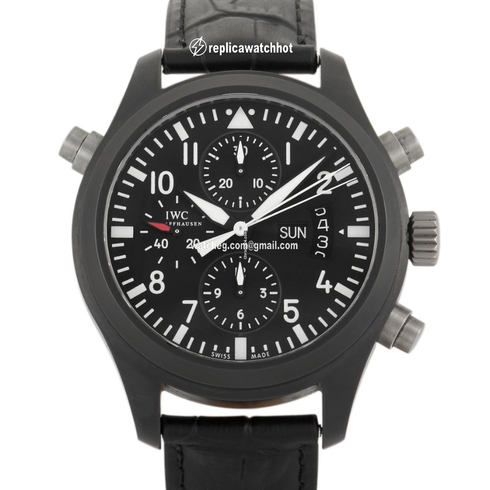IWC Pilot Double Chronograph Mens watch Unisex Automatic Ceramic IW378601
