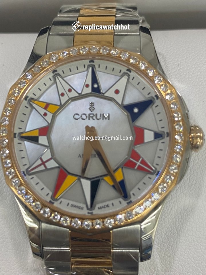Corum Admirals Cup Womens watch Automatic Gold Steel 400.100.29 V200 BL12