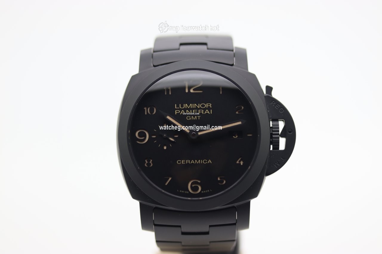 Panerai Luminor 1950 3 Days GMT Automatic Mens watch Unisex Automatic Ceramic PAM 00438