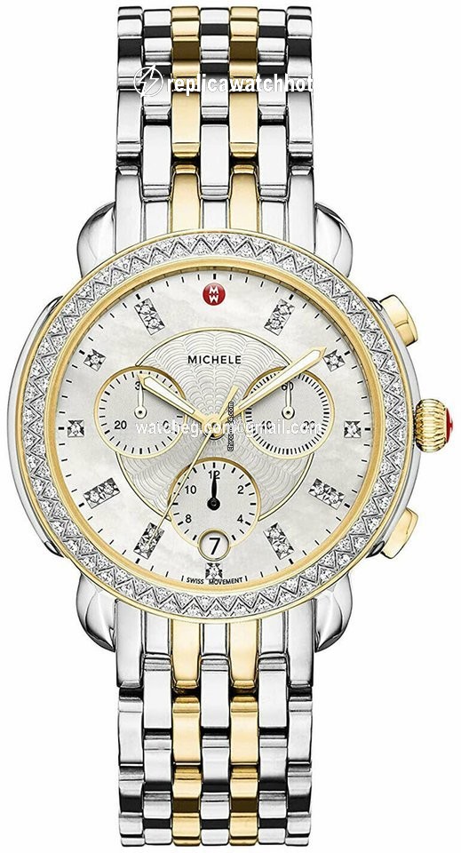 Michele Quartz Gold Steel MWW30A000005