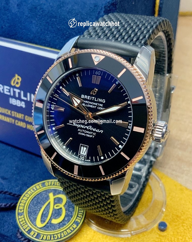 Breitling Superocean Heritage II 42 Mens watch Unisex Automatic Gold Steel UB2010121B1S1
