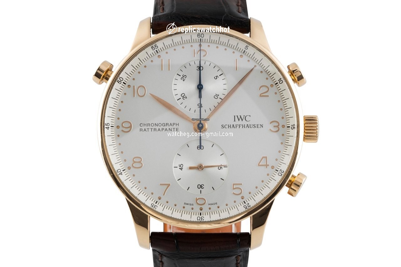 IWC Portuguese Chronograph Mens watch Unisex Manual winding Yellow gold 3712