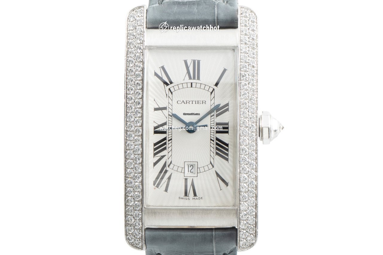 Cartier Tank Americaine Womens watch Automatic White gold 2490