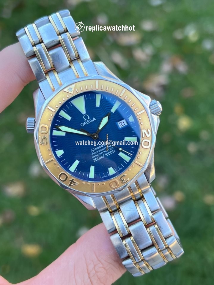 Omega Seamaster Mens watch Unisex Automatic Gold Steel 2455.80