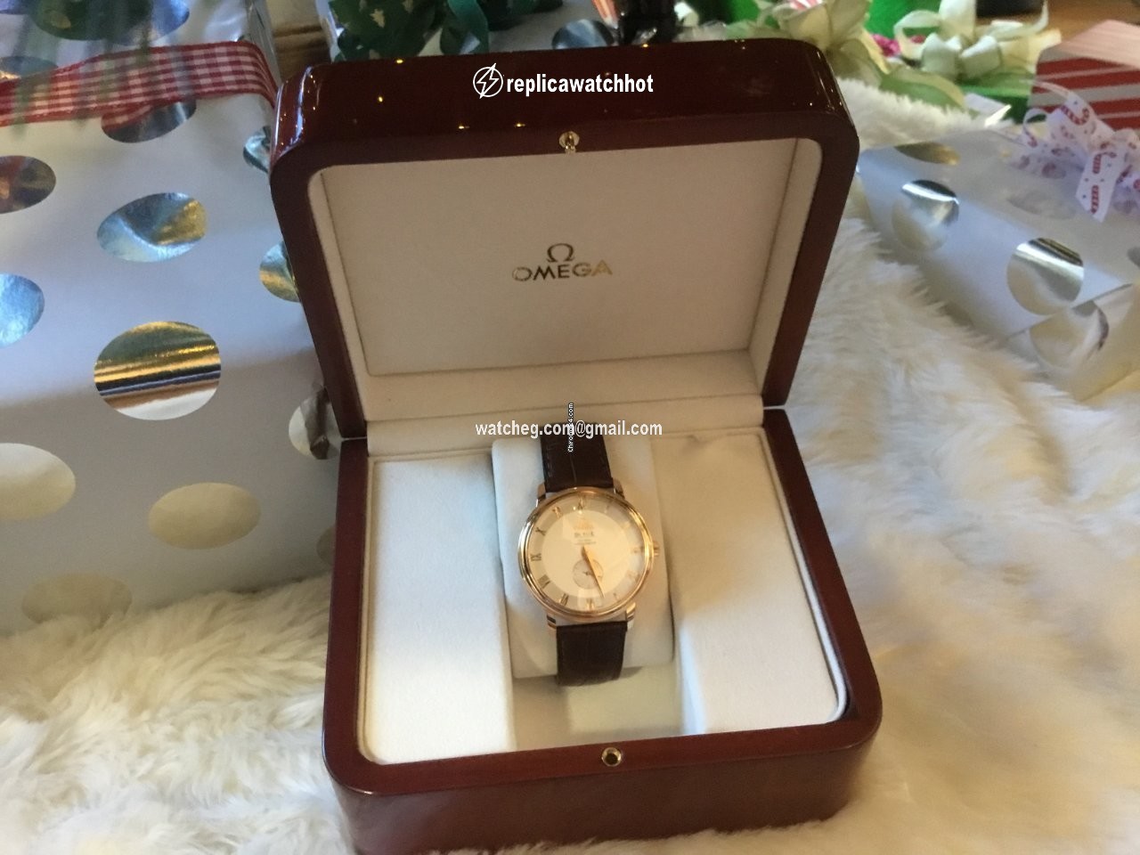 Omega De Ville Prestige Mens watch Unisex Automatic Rose gold 4614.30.02