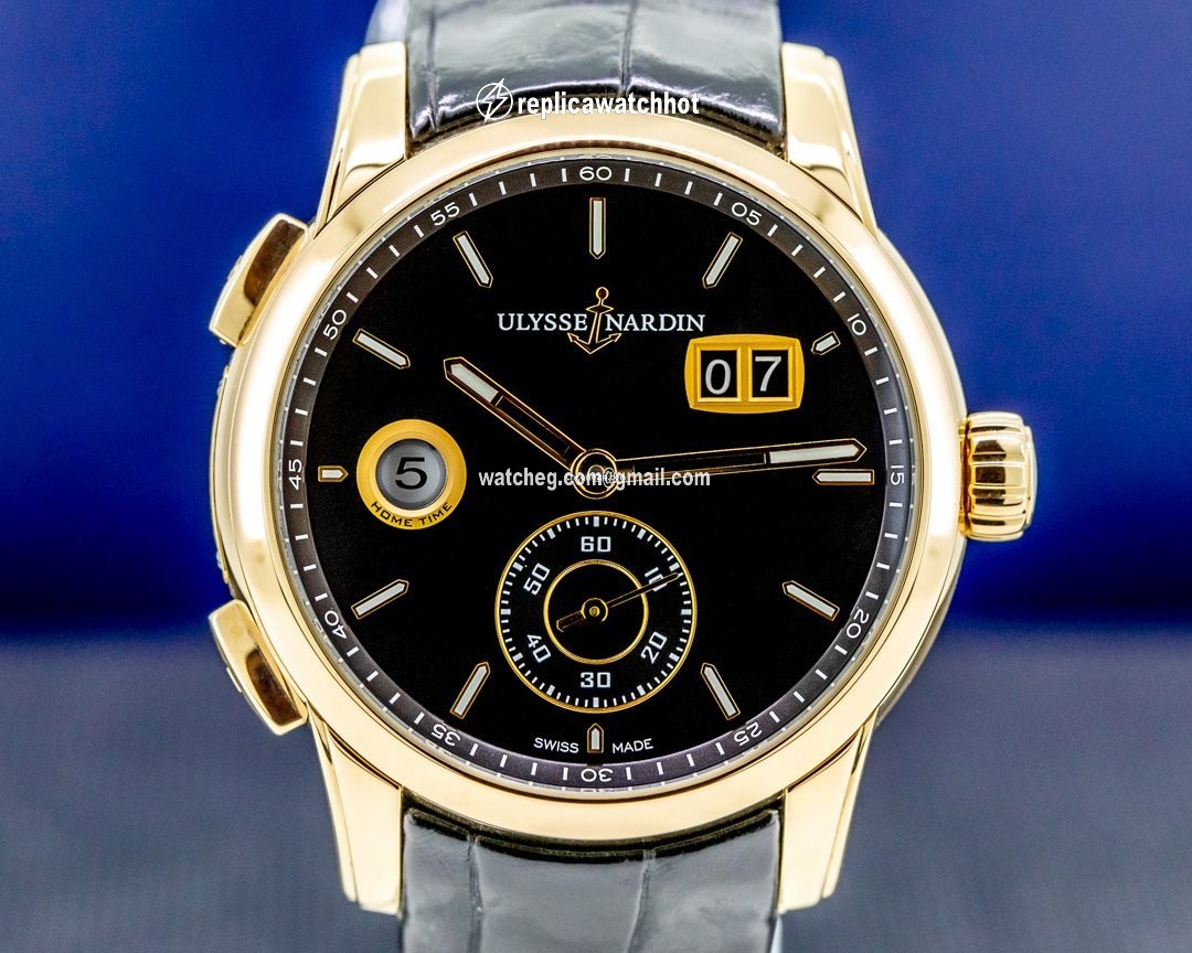 Ulysse Nardin Dual Time Mens watch Unisex Automatic Rose gold 3346-126 92