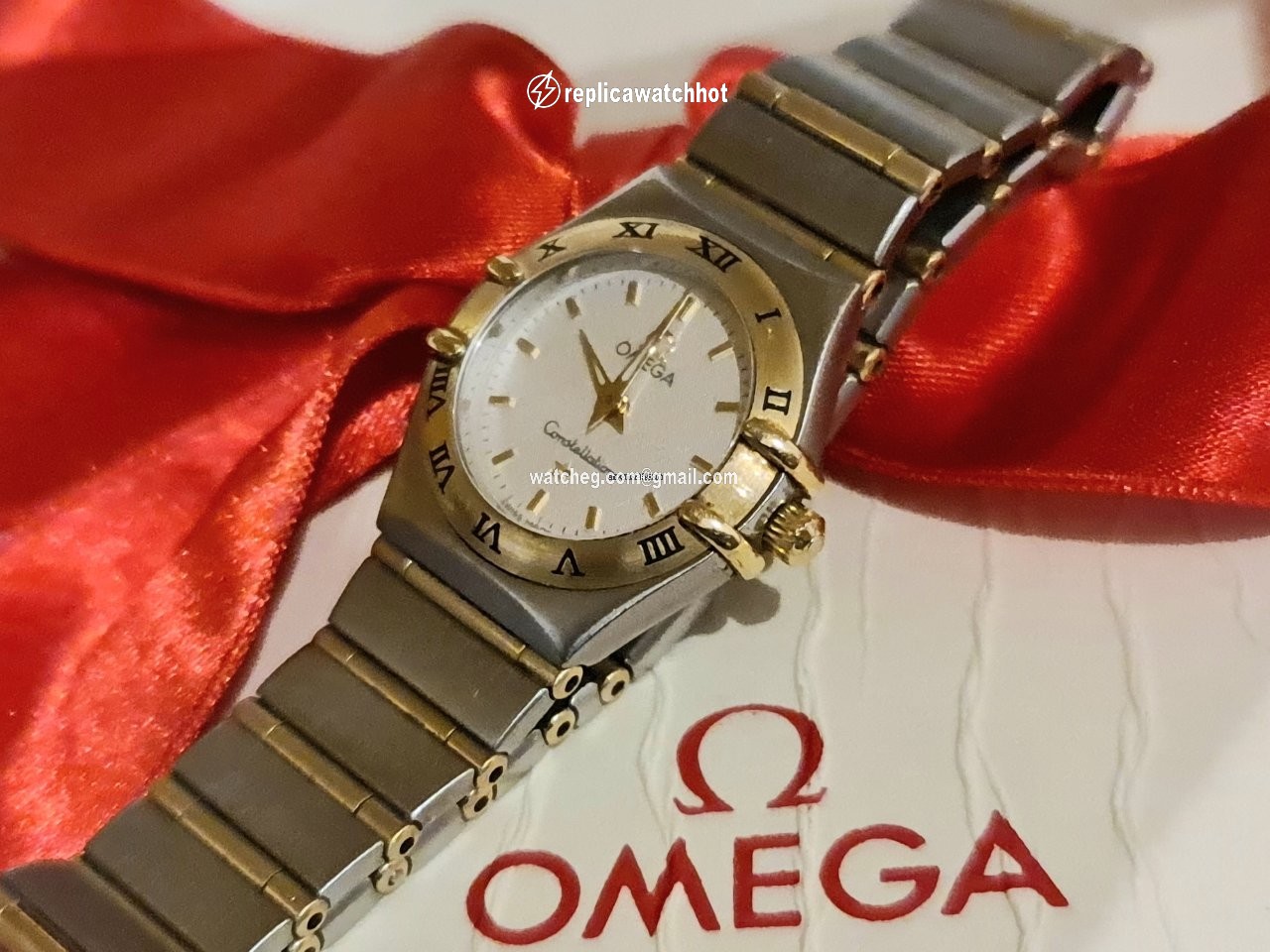 Omega Constellation Ladies Womens watch Quartz Gold Steel 1202.30.00