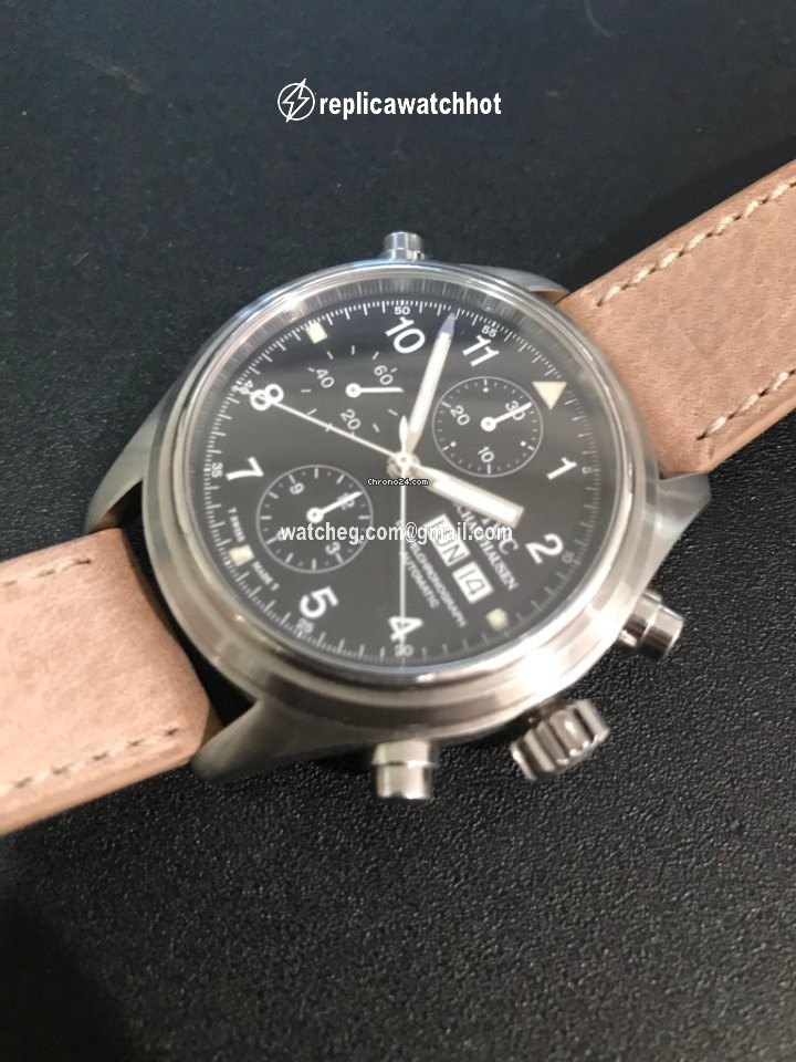 IWC Pilot Double Chronograph Mens watch Unisex Automatic Steel IW371303
