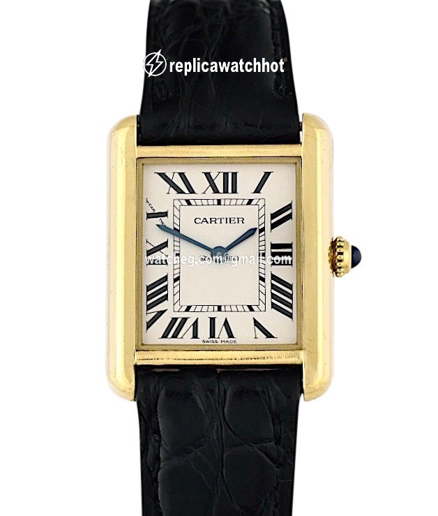 Cartier Tank Solo Womens watch Quartz Yellow gold 3168