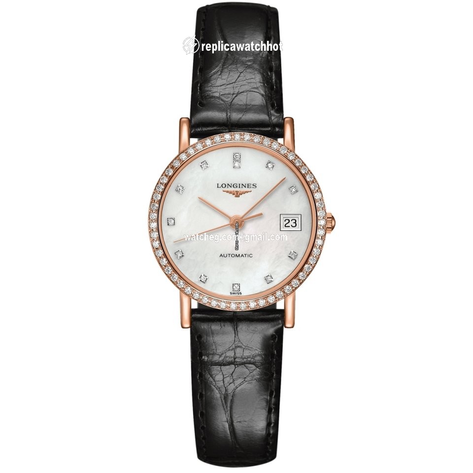 Longines Elegant Womens watch Automatic Rose gold L4.378.9.87.4