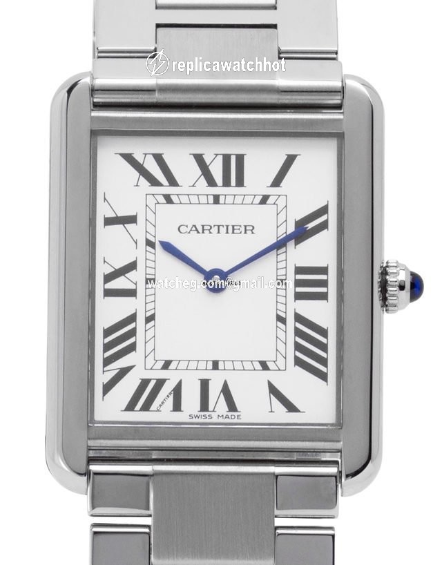 Cartier Tank Solo Mens watch Unisex Quartz Steel W5200014 3169