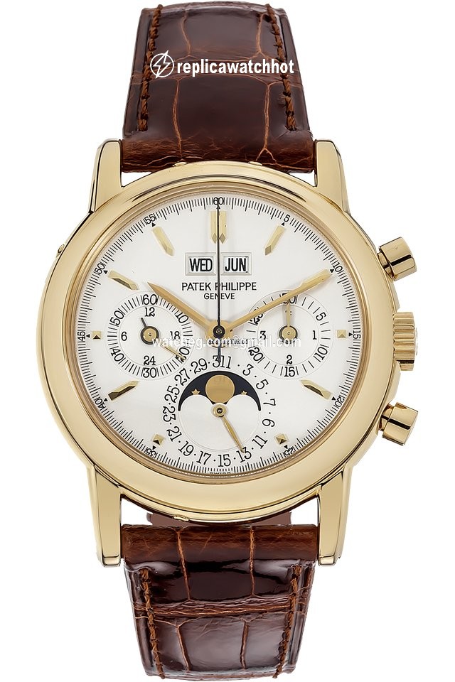 Patek Philippe Perpetual Calendar Chronograph Mens watch Unisex Manual winding Yellow gold 3970EJ-014