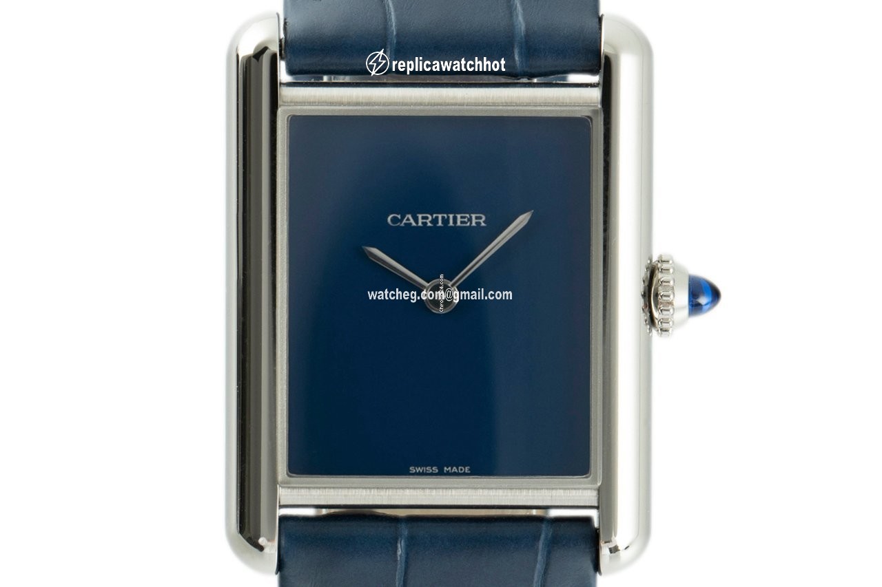 Cartier Tank Mens watch Unisex Quartz Steel WSTA0055