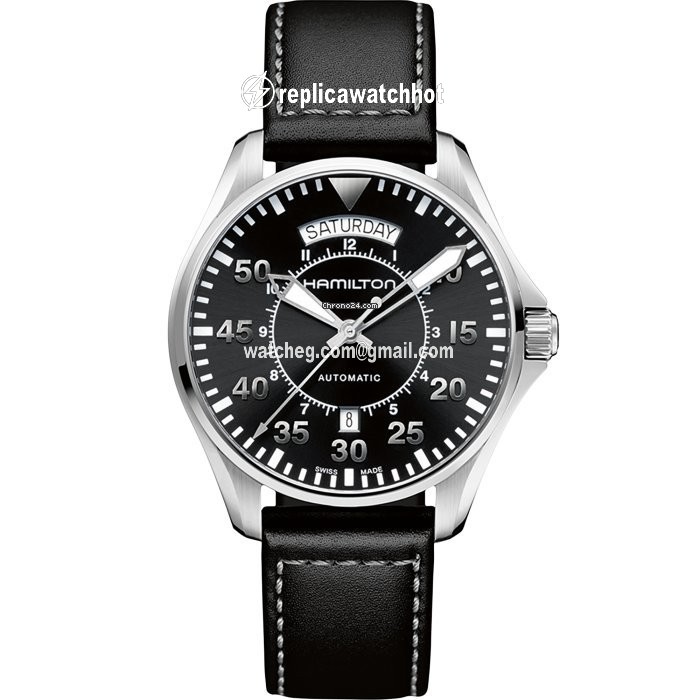 Hamilton Khaki Pilot Day Date Mens watch Unisex Automatic Steel H64615735