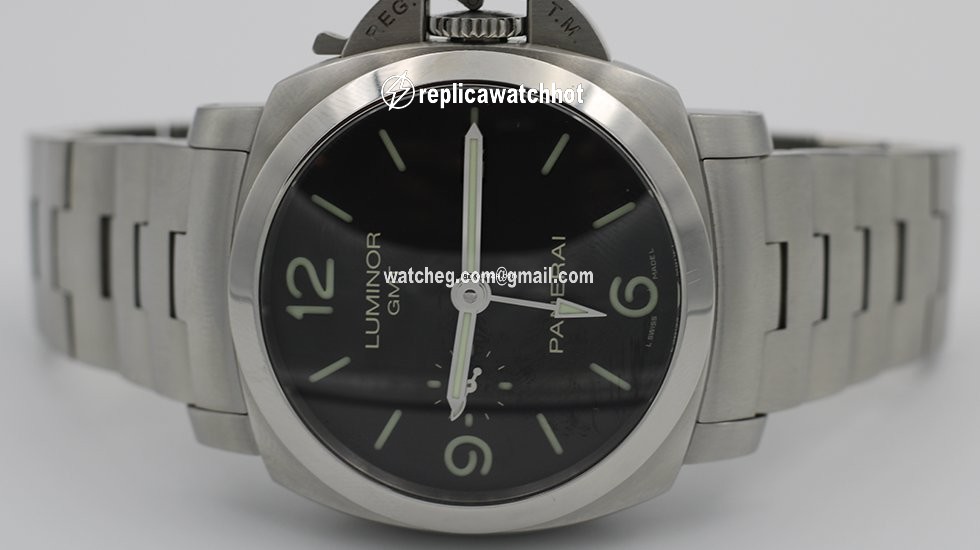 Panerai Luminor 1950 3 Days GMT Automatic Mens watch Unisex Automatic Steel PAM 00329
