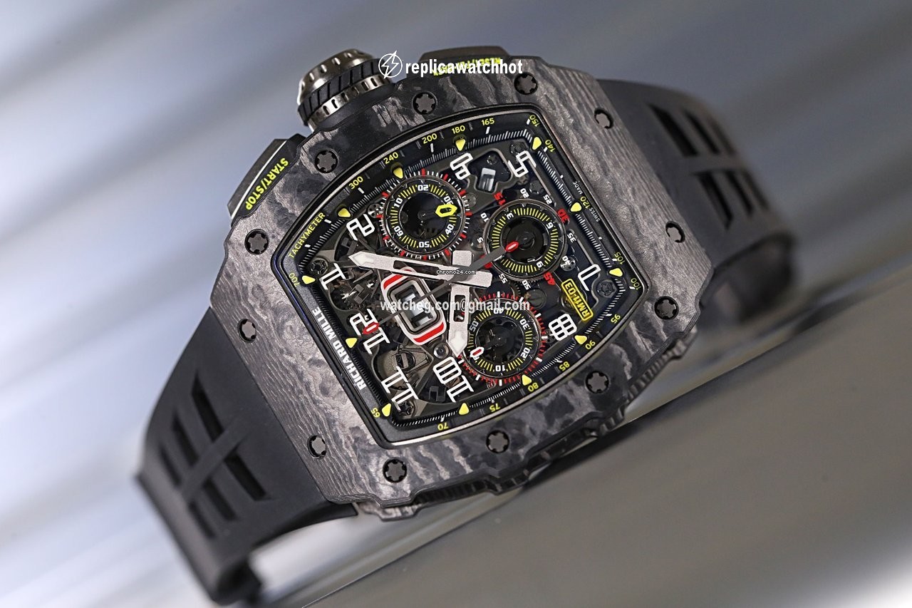 Richard Mille RM 011 Mens watch Unisex Automatic Titanium Richard Mille RM11-03 CARBON NTPT